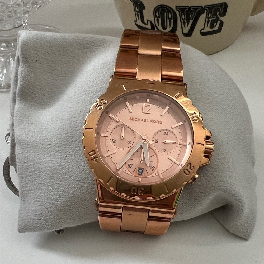 Michael Kors Rose Gold Chronograph Watch